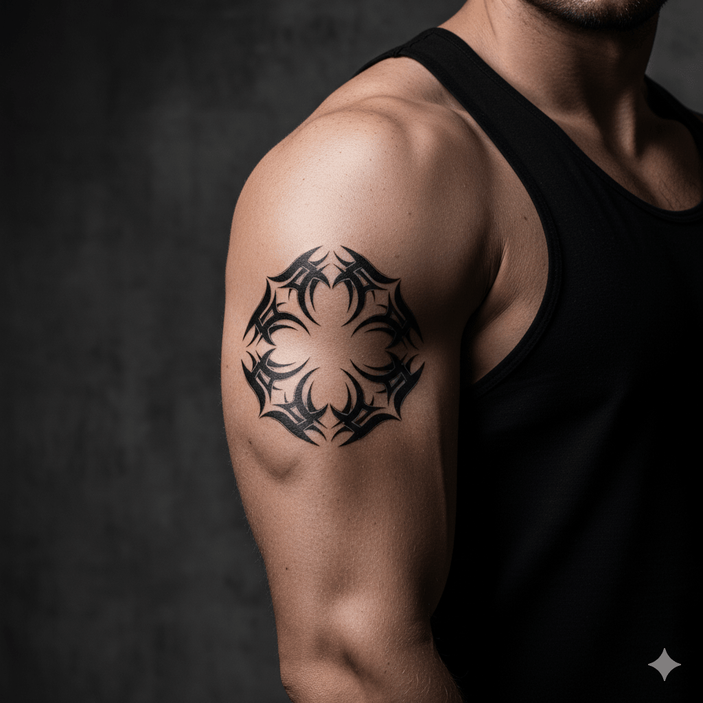 dočasné tetovanie mesačná runa 11 × 11 cm — KERKKA