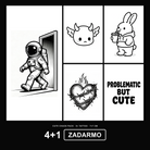 Cute Chaos 4+1 ZADARMO Pack - KERKKA dočasné tetovanie