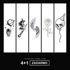 Tall Night 4+1 ZADARMO Pack - KERKKA dočasné tetovanie