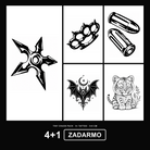 Tiny Chaos 4+1 ZADARMO Pack - KERKKA dočasné tetovanie
