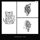 Tiger Pulse Pack - KERKKA dočasné tetovanie