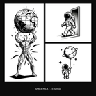 Space Pack - KERKKA dočasné tetovanie