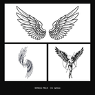 Wings Pack - KERKKA dočasné tetovanie